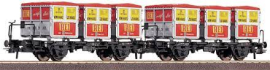 H0 Double wagon with REI containers of DB